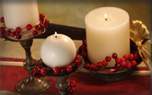 Cranberry Decorating Part III: Cranberry Candle Wraps